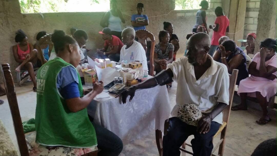 Blood pressure checks for the whole community.